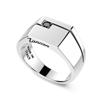 Ring Zancan Man in Silver Spinello ESA053-25 - ESA053-25
